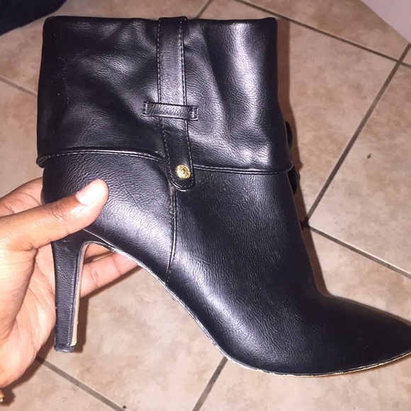 Black Leather Ankle Booties - Picture 4 of 4